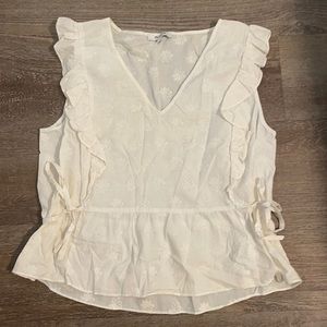 Side tie with flower design